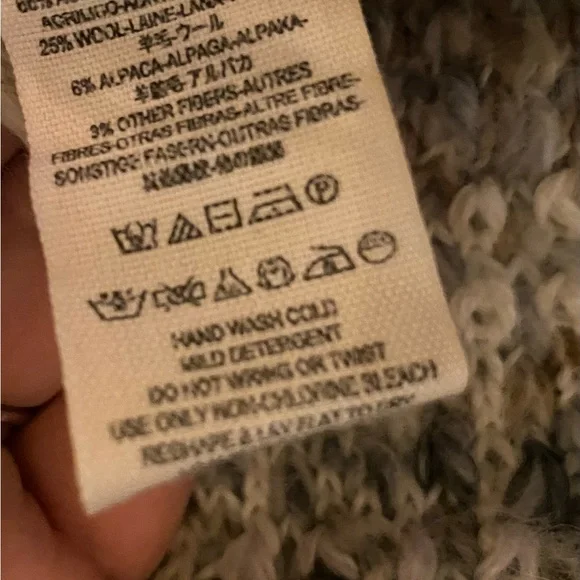 FREE PEOPLE Fringed Alpaca SOFTEST Wool Small Open Front long sleeved Sweater - Picture 5 of 14